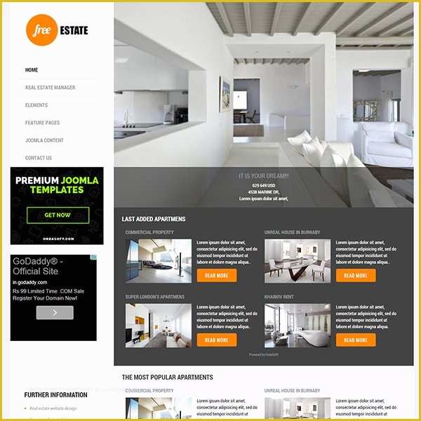 Real Estate Joomla Template Free Of 40 Free Responsive Joomla Templates