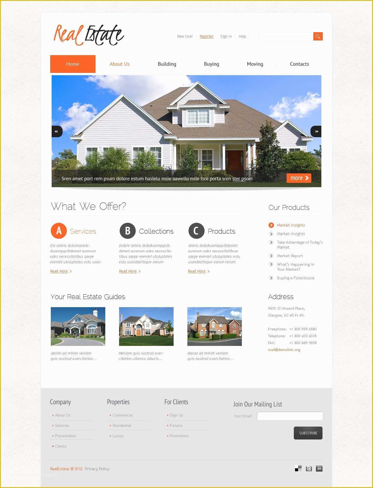 Real Estate Joomla Template Free Of Real Estate Joomla Template