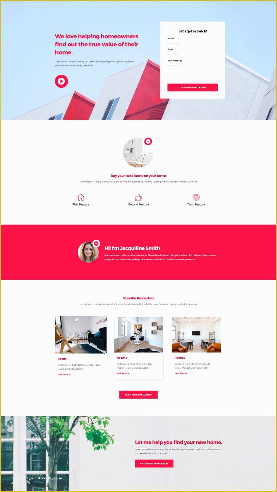 Real Estate Landing Page Template Free Of Free Beaver Builder Template Real Estate Broker Landing