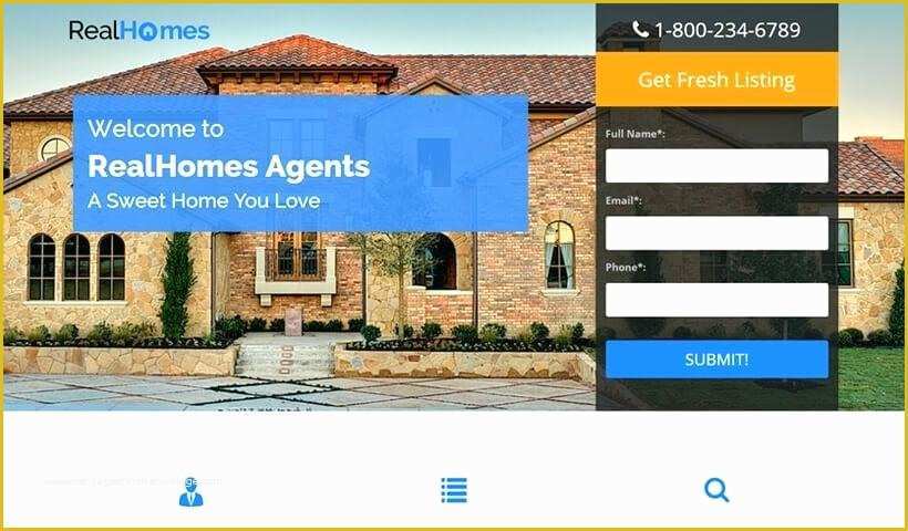 Real Estate Landing Page Template Free Of Real Estate Landing Page Template Free Templates for