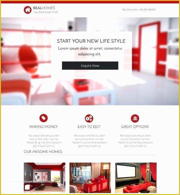Real Estate Landing Page Template Free Of Real Estate Landing Page themes Templates Free Premium