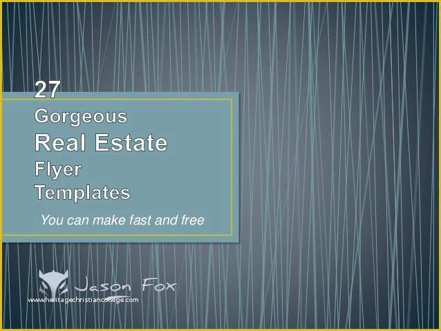 Real Estate Listing Flyer Template Free Of 27 Gorgeous Real Estate Flyer Templates You Can Create