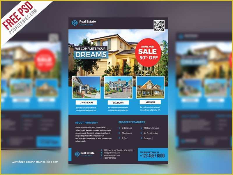 Real Estate Listing Flyer Template Free Of Real Estate Flyer Psd Free Template