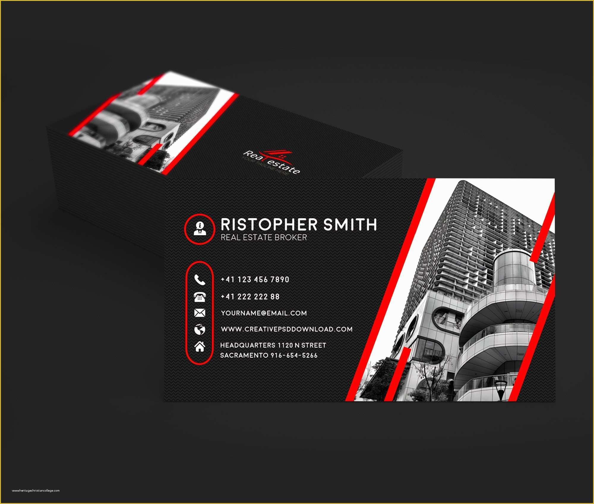 Real Estate Mailer Templates Free Download Of Free Real Estate Business Card Psd Template