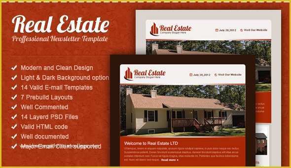 Real Estate Mailer Templates Free Download Of Real Estate Email Template Email Templates Marketing