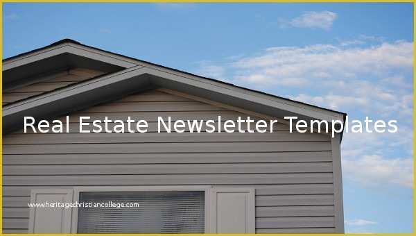 Real Estate Newsletter Templates Free Download Of 9 Real Estate Newsletter Template Psd Pdf Documents