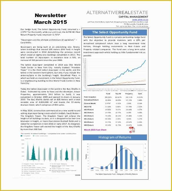 Real Estate Newsletter Templates Free Download Of 9 Real Estate Newsletter Templates Free Sample Example