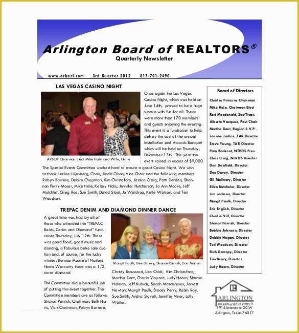 Real Estate Newsletter Templates Free Download Of 9 Real Estate Newsletter Templates Free Sample Example