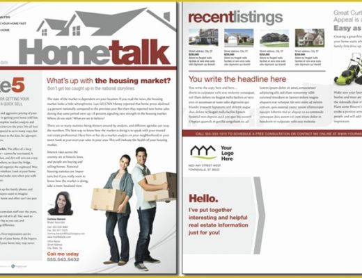 Real Estate Newsletter Templates Free Download Of Hometalk Newsletter Template issue 0