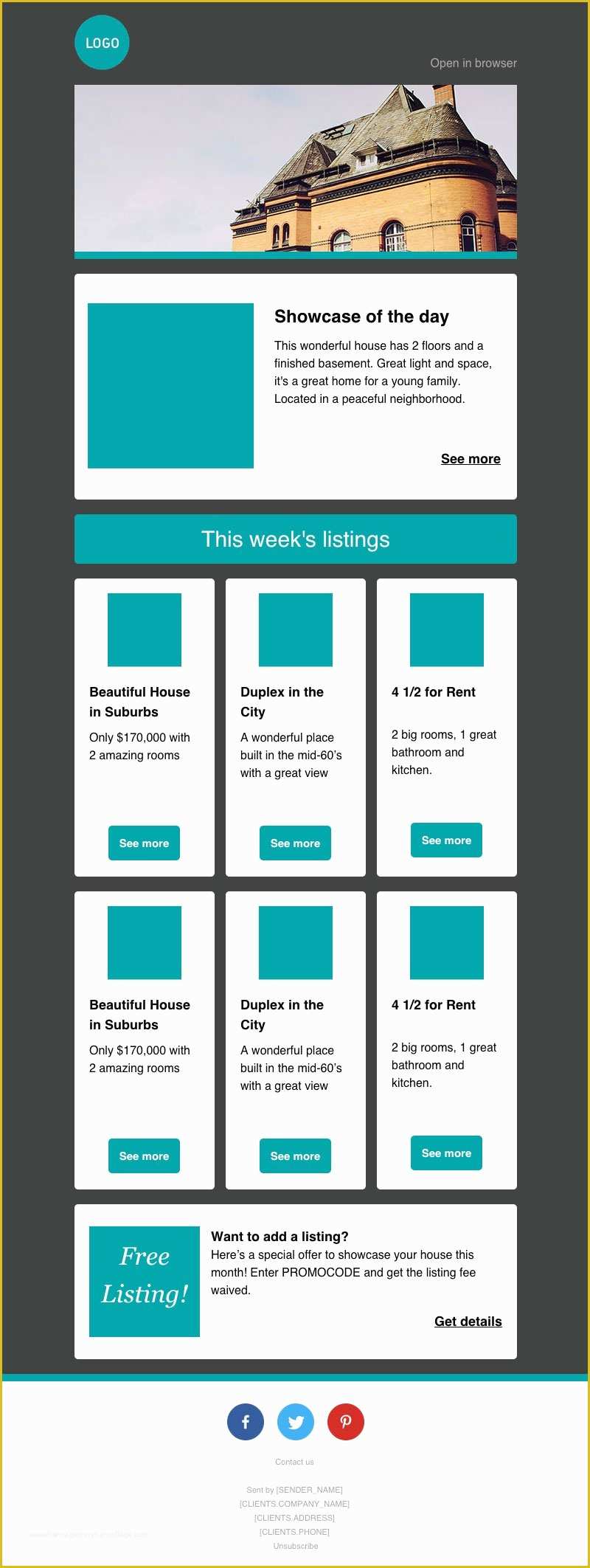Real Estate Newsletter Templates Free Download Of Newsletter Templates Free Email Templates