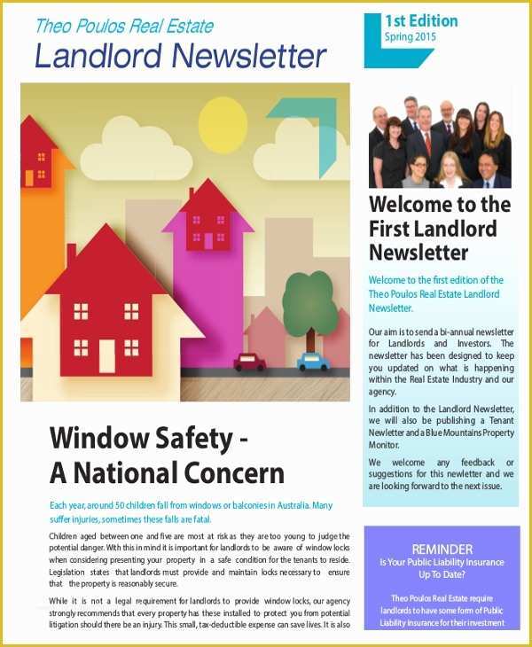 Real Estate Newsletter Templates Free Word Of 28 Newsletter Template Free Psd Ai Word Pdf