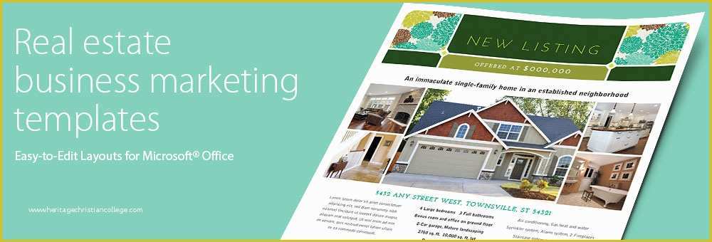 Real Estate Newsletter Templates Free Word Of Real Estate Brochures &amp; Flyers Word &amp; Publisher Templates