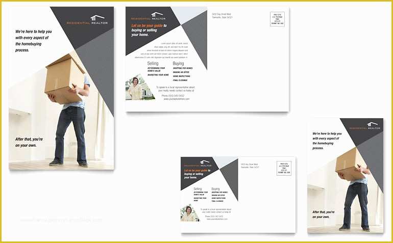 Real Estate Postcards Templates Free Of Contemporary & Modern Real Estate Postcard Template Word