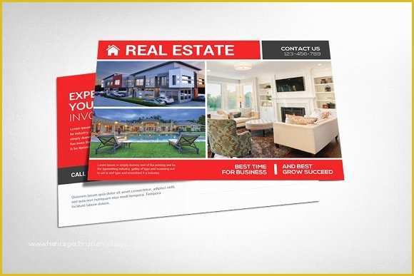 Real Estate Postcards Templates Free Of Real Estate Postcard Psd Card Templates On Creative Market