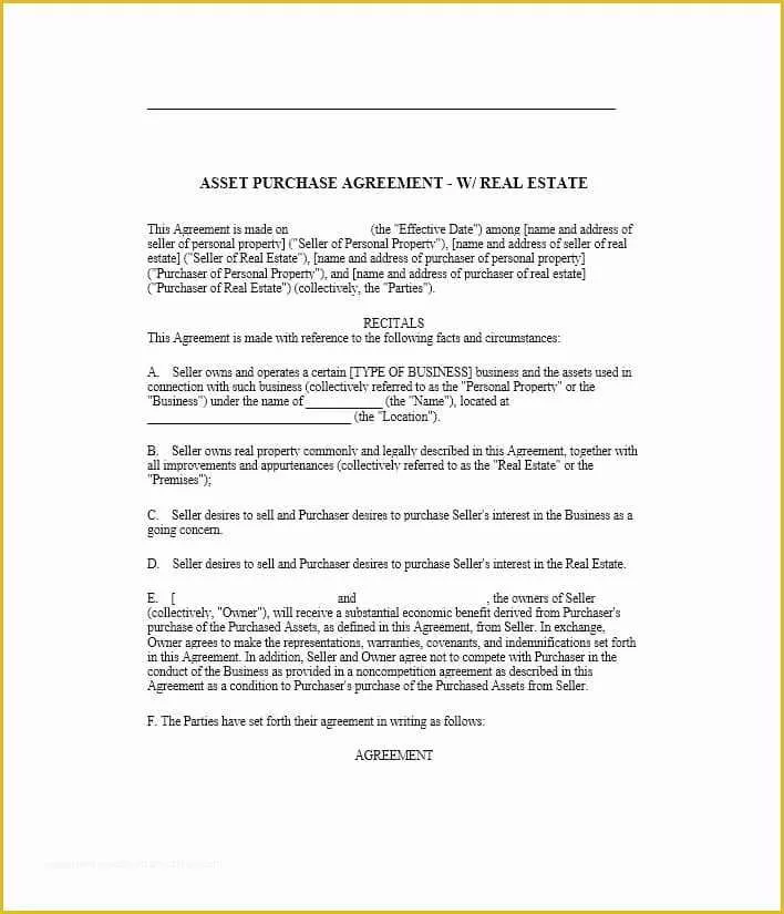 Real Estate Purchase Contract Template Free Of 37 Simple Purchase Agreement Templates [real Estate Business]