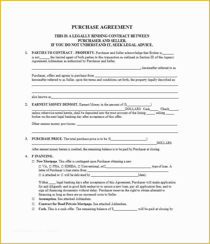 assignable purchase contract