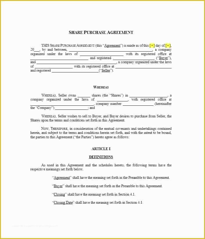 Real Estate Purchase Contract Template Free Of Purchase Contract Template Free Purchase Agreement