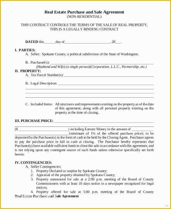 Real Estate Purchase Contract Template Free Of Real Estate Purchase Agreement Iowa Pdf Contract for