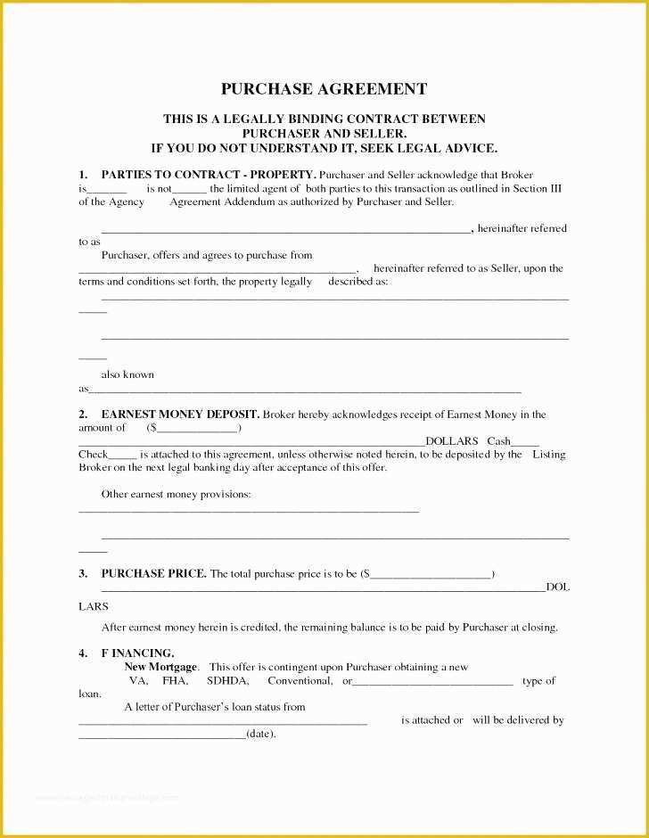 Real Estate Purchase Contract Template Free Of Real Estate Sales Agreement Template Real Estate Purchase