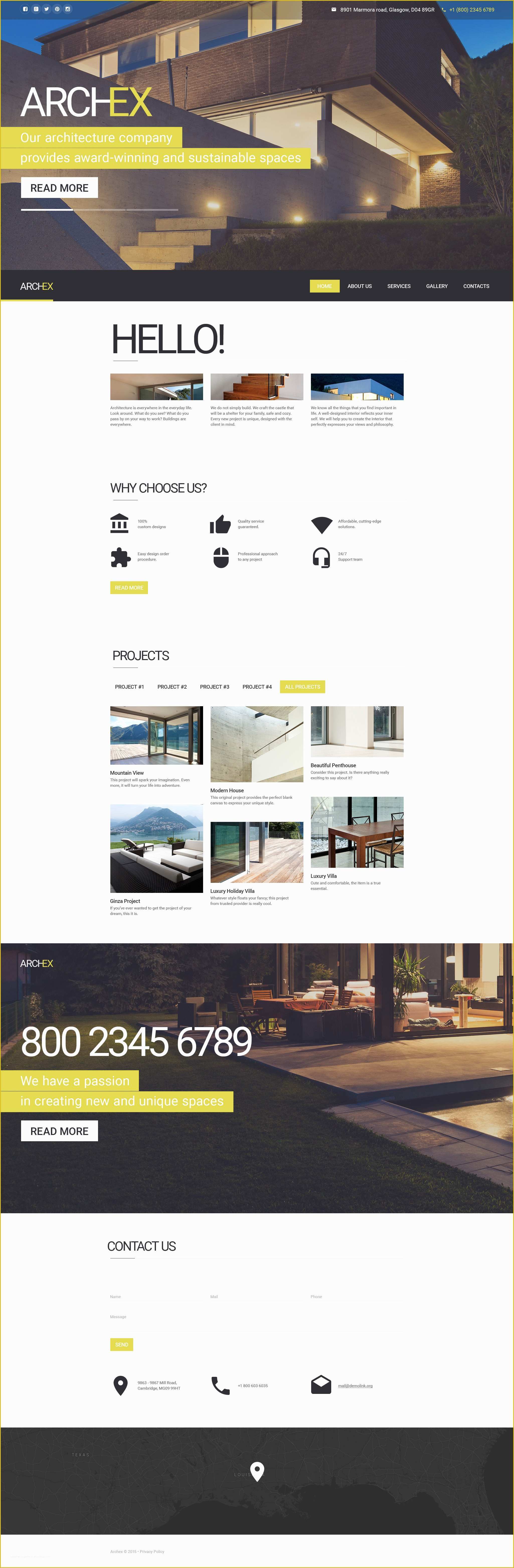 Real Estate Responsive Website Templates Free Download Of Architecture Responsive Website Template