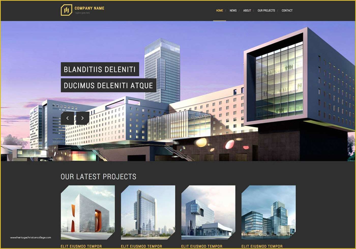 Real Estate Responsive Website Templates Free Download Of Modern Architecture Free Responsive Website Template