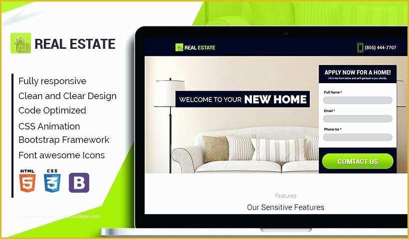 Real Estate Responsive Website Templates Free Download Of Real Estate Landing Page Template – Entrerocks