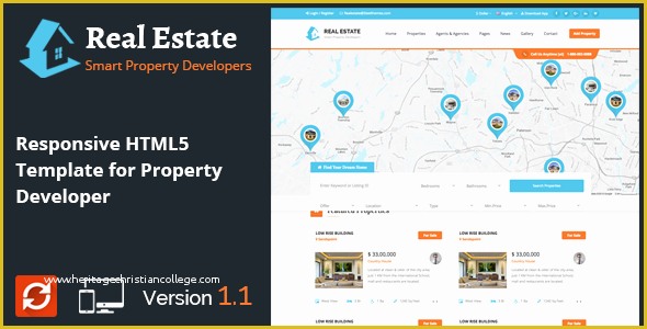 Real Estate Responsive Website Templates Free Download Of Real Estate Responsive HTML5 Template for Property