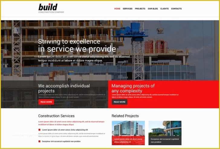 Real Estate Responsive Website Templates Free Download Of Responsive Construction Website Templates Free Download