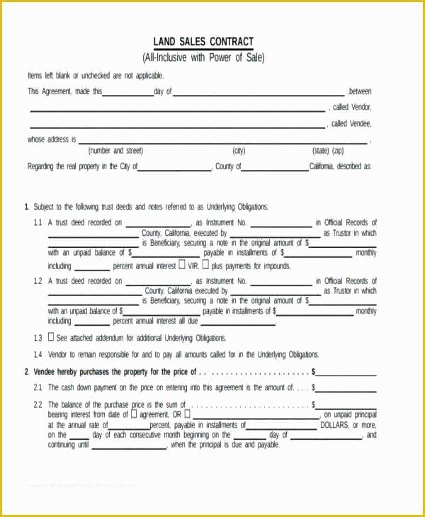 Real Estate Sales Contract Template Free Of Real Estate Sales Contract Template
