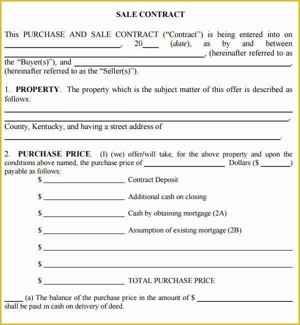 Real Estate Sales Contract Template Free Of Sales Contract Template 7 Free Pdf Doc Download