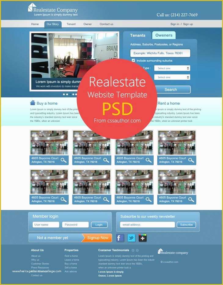  Real Estate Website Design Templates Free Download Of 39 Best Free Web 