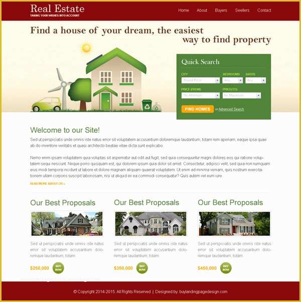 Real Estate Website Design Templates Free Download Of Best Real Estate Website Templates 004