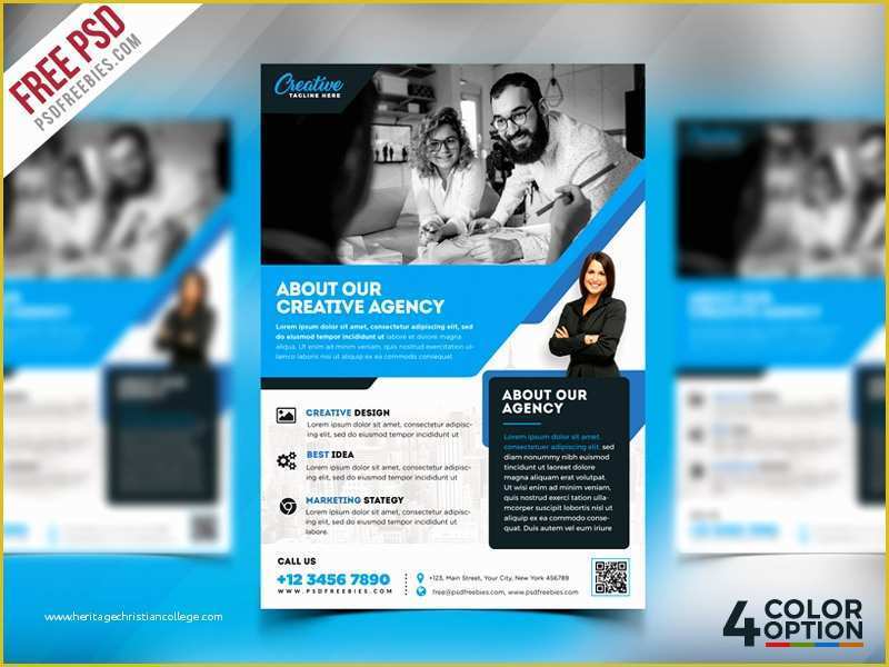 Real Estate Website Design Templates Free Download Of Free Corporate Flyer Psd Template Bundle