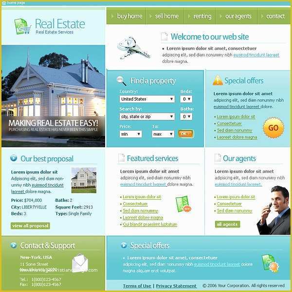 Real Estate Website Templates Free Of 15 Best Free Real Estate Templates