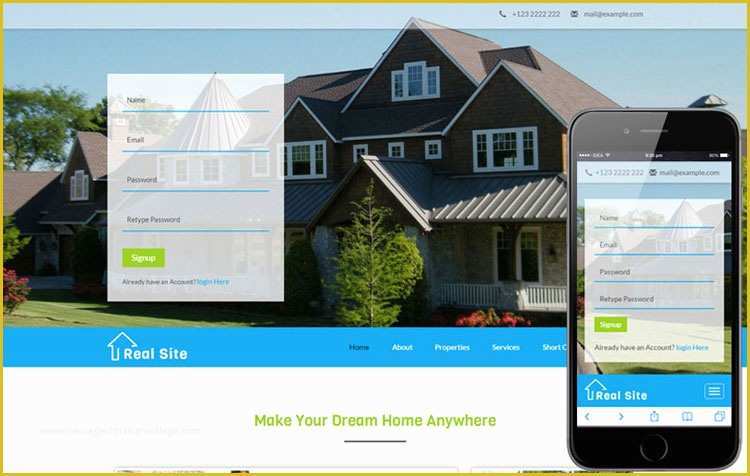 Real Estate Website Templates Free Of 25 Bootstrap Real Estate Templates Page 3 Of 3