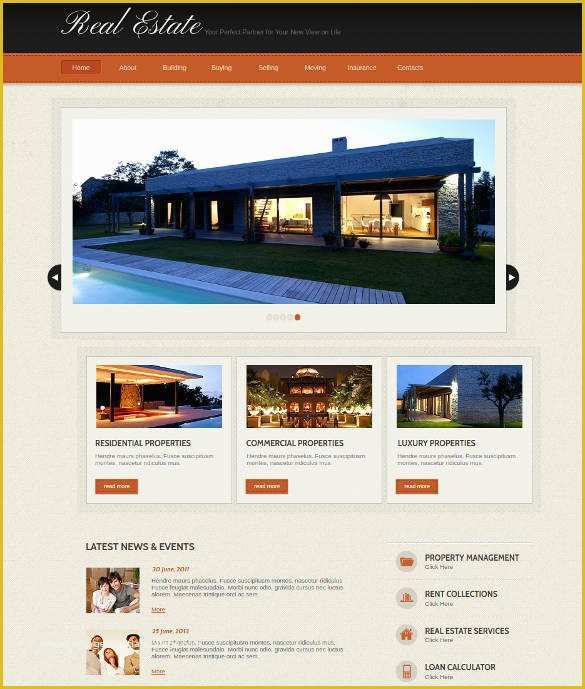 Real Estate Website Templates Free Of 33 Real Estate Website themes & Templates