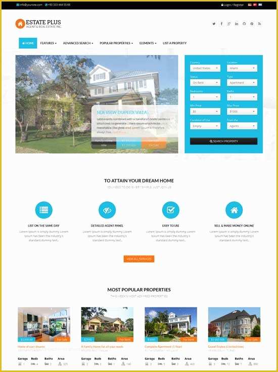 Real Estate Website Templates Free Of 80 Best Real Estate Website Templates Free &amp; Premium
