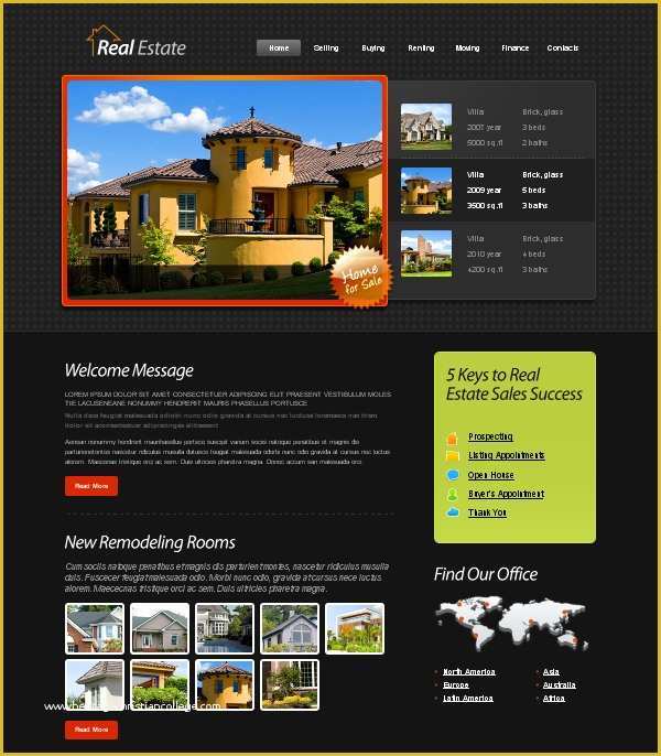 Real Estate Website Templates Free Of Besplatni Xhtml Css Template