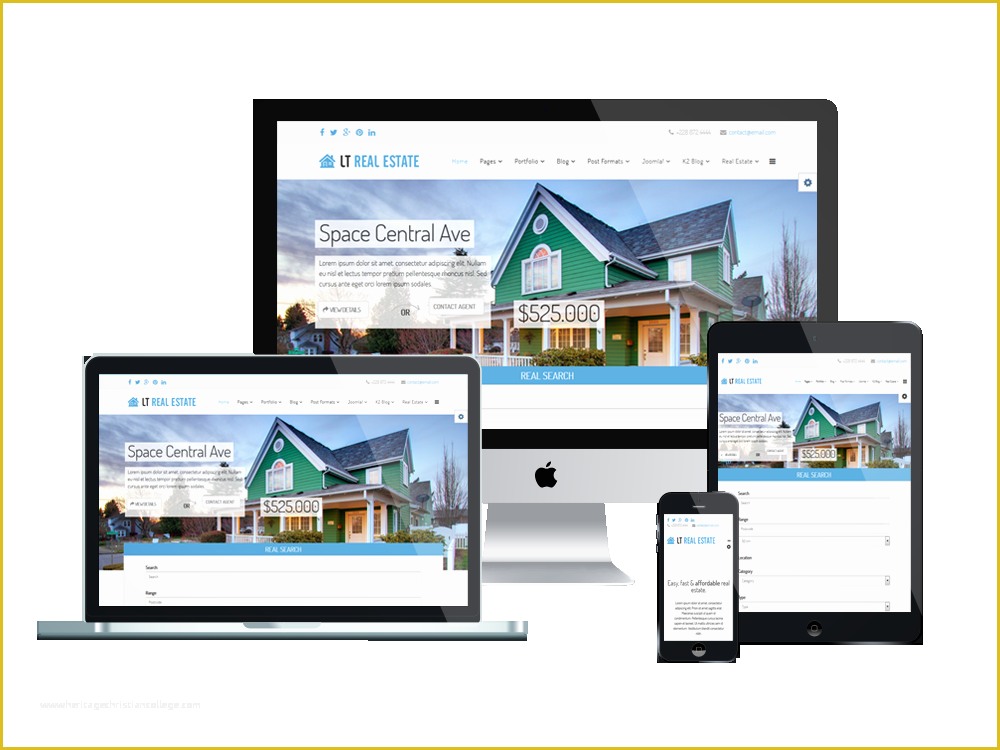 Real Estate Website Templates Free Of Collection Best Joomla Real Estate Website Templates