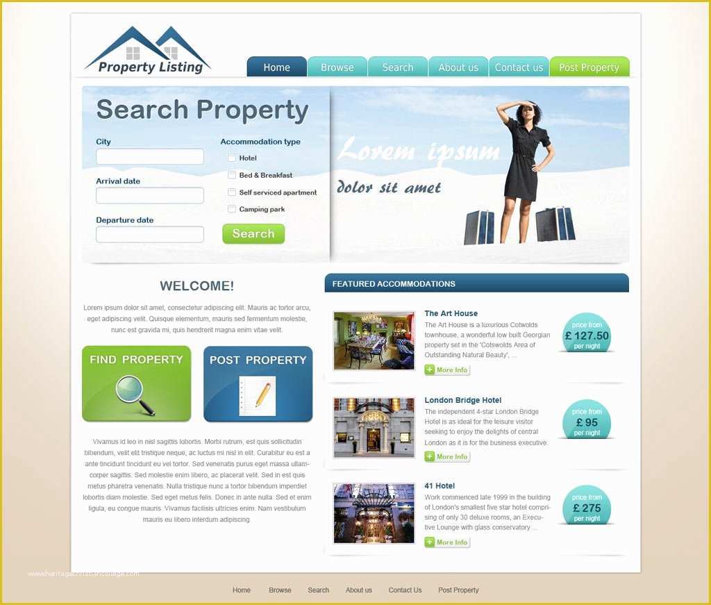 Real Estate Website Templates Free Of Real Estate Website Template