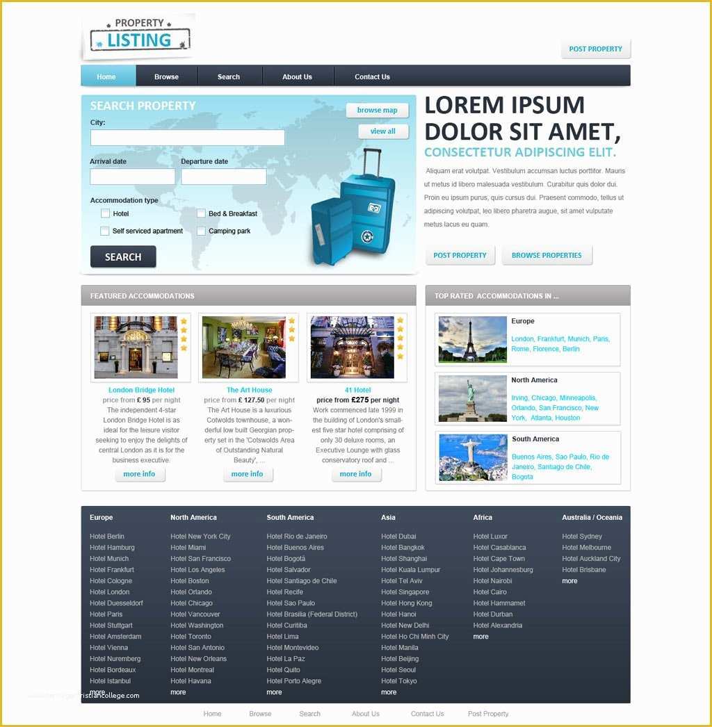 Real Estate Website Templates Free Of Real Estate Website Template