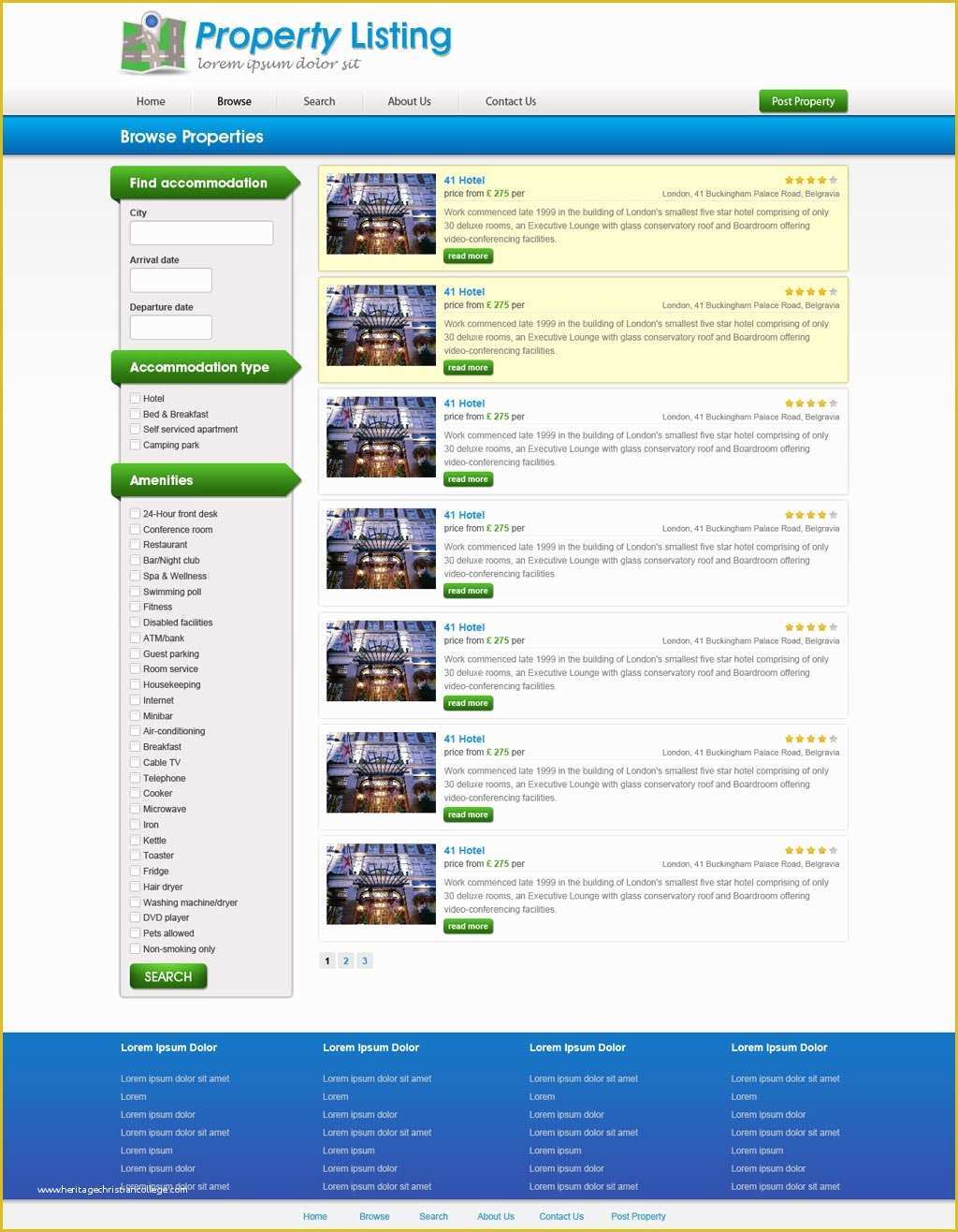 Real Estate Website Templates Free Of Real Estate Website Template