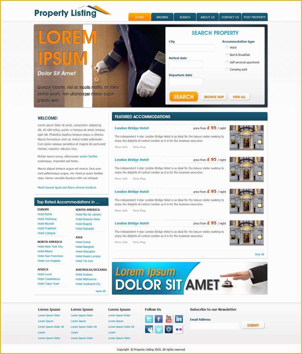 Real Estate Website Templates Free Of Real Estate Website Template