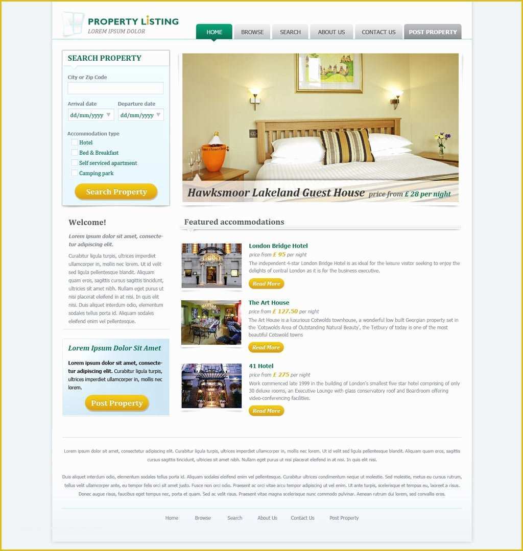 Real Estate Website Templates Free Of Real Estate Website Template