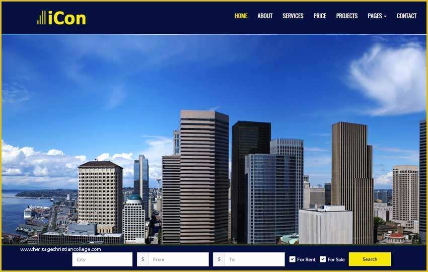 Real Estate Website Templates Free Of top Real Estate Free HTML Template by Webthemez