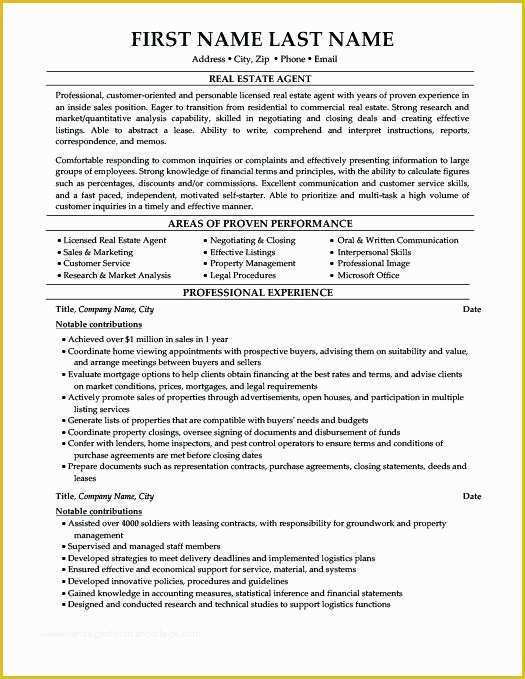 Really Free Resume Templates Of Brilliant Ideas Real Estate Broker Resume Sample