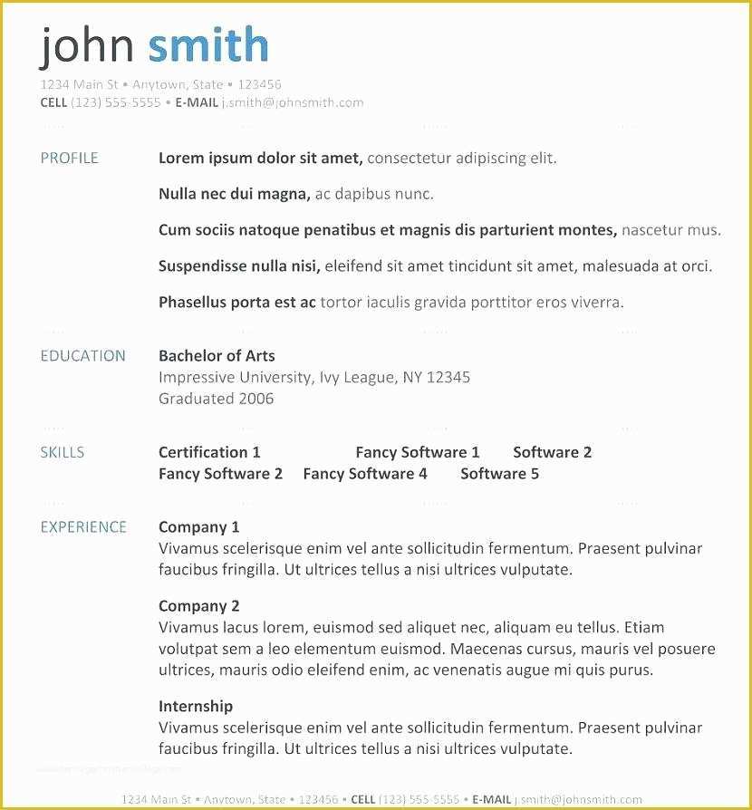 Really Free Resume Templates Of Most Popular Resume Templates Really Good Free Examples