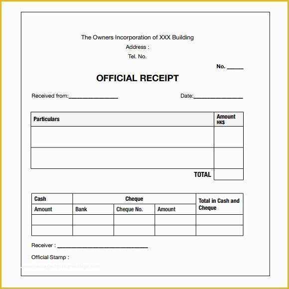 Receipt for Services Template Free Of 18 Payment Receipt Templates – Free Examples Samples