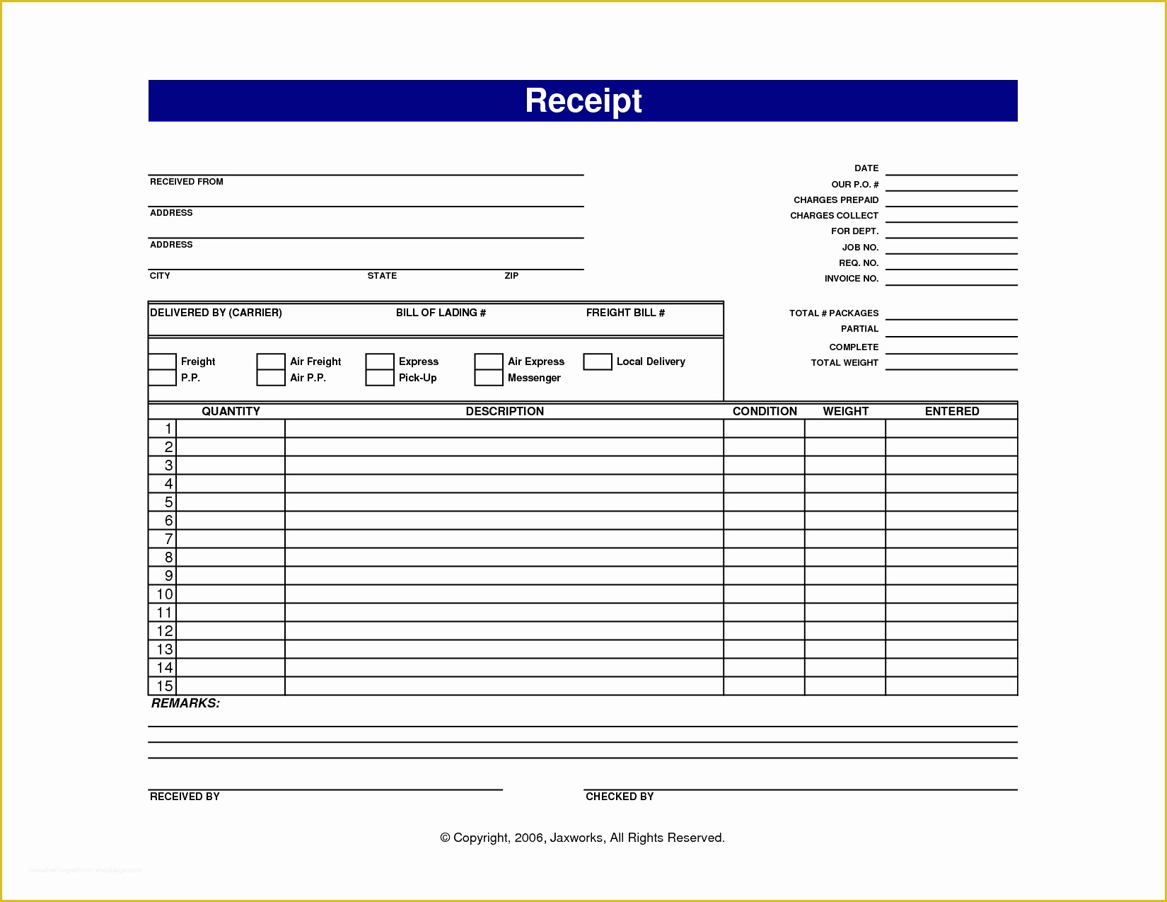 Receipt for Services Template Free Of Free Printable Receipts for Services