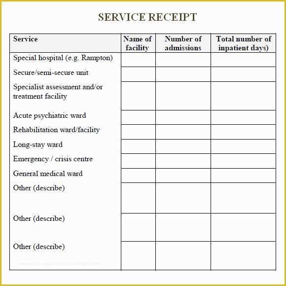 Receipt for Services Template Free Of Simple Receipt Template 7 Free Download for Pdf